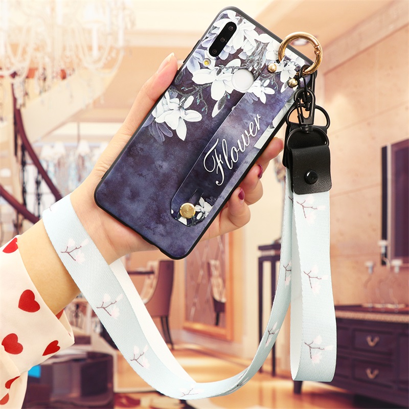 Wrist Strap Case For Huawei P30 P20 P10 P40 Honor 10i 8X 9X Mate 20 10 30 Lite Pro Y6 Y7 Y9 P Smart 2019 Z Neck Lanyard Capa Bag