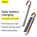 Baseus Solar Car Emergency Light Rechargeable LED Magnetic Lantern Car Warning Flasher Night Light For Home Camping Reading Lamp