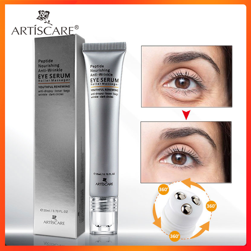 ARTISCARE Peptide Wrinkle Eye Serum Anti-Puffiness Fine Lines Dark Circle Anti-Aging Moisturizing Eye Patches Eye Care Beauty