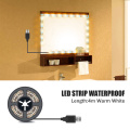 LED Dressing Table Cosmetic Lamp USB Makeup Vanity Mirror Light LED 5V Waterproof 0.5 1 2 3 4 5 M USB Hollywood Decoration Lamp