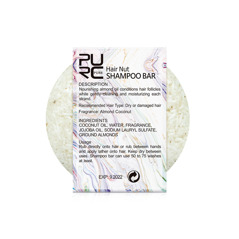 Brand New Almond Coconut Shampoo Soap Oil-control Anti Dandruff Moisturizing Hair Handmade Shampoo Soap