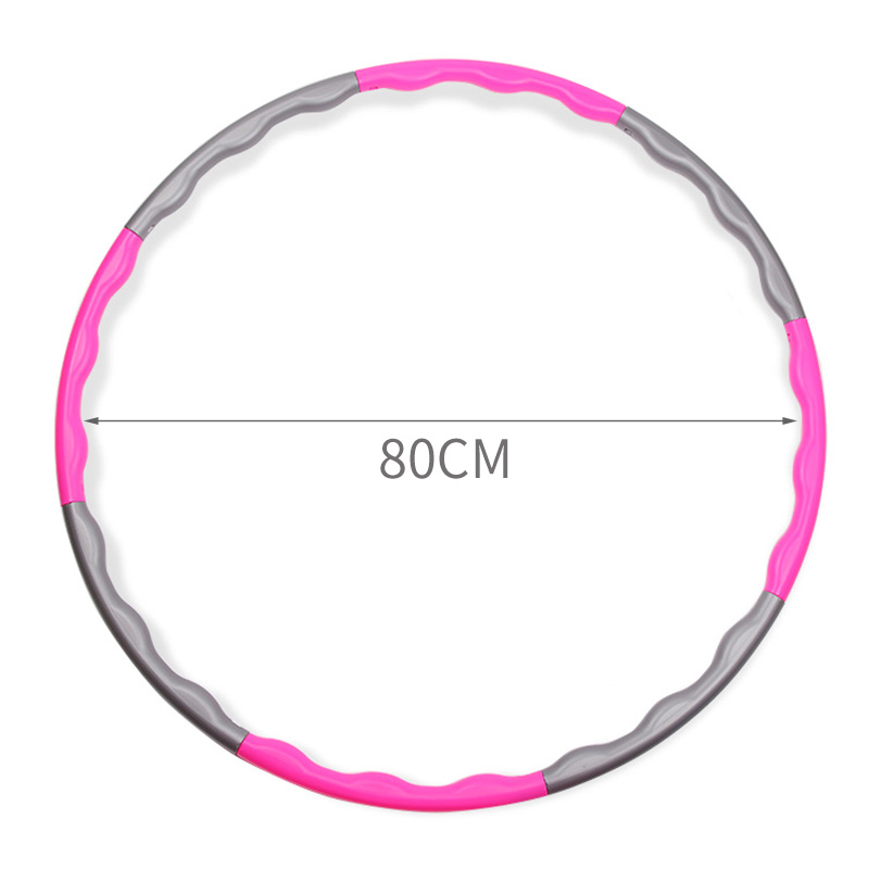 XC LOHAS 8 Part Sport Hoop Chest Expander Yoga Resistance Bands Set Detachable Weighted Install Massage Thin Waist Hoop Slimming