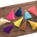 50Pcs Ice Silk Color Tassels Fringe Pendant DIY Material Jewelry Accessories Tassels Trim Garments Curtains Decor Tassels 4CM