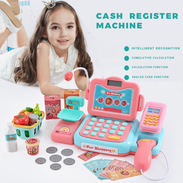 Children's Supermarket Cash R egister Simulation Checkout Counter Role Play 24Pc