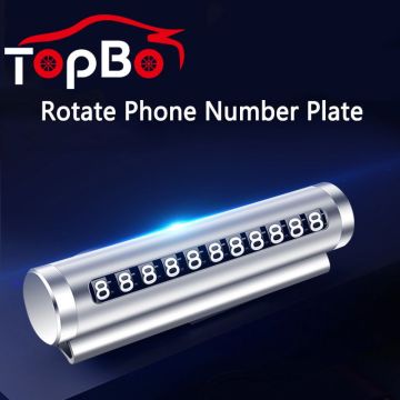 Auto Car Temporary Parking Card Rotate phone Number Card Park Stop Plate Car Styling Auto Accessories