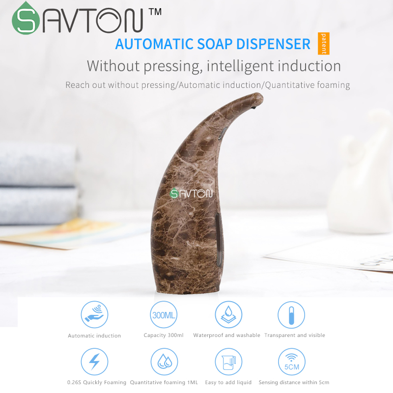 SAVTON Liquid Intelligent Soap Dispenser Induction Automatic Handwashing Fluid Machine For Kitchen Bathroom Smart Soap Dispenser