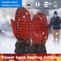 1 Pair Winter USB Hand Warmer Cycling Motorcycle Bicycle Ski Gloves Electric Heating Gloves Rechargeable Touch Screen Hot Sale