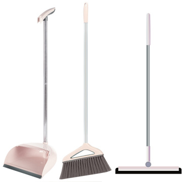 Foldable Broom Dustpan Suit Plastic PP Broom Combination Family Soft Hair Clean Dustless Helper Tools Household Cleaning Tools