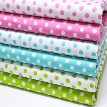 width 160*50cm cotton fabric polka dot printed cloth pillow case cotton fabric kids bedding patchwork fabric sewing tecidos