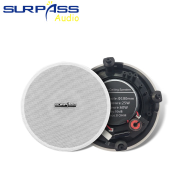 Frameless Narrow Edge Shell PA System Speaker 5.25inch Coxial Ceiling Speaker Passive Speaker For Home Background Music System