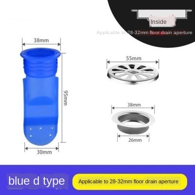 Deodorant Silicone Core Sewer Seal Ring Bathroom Washing Machine Anti-backflow Floor Drain Toilet Kitchen Household Products