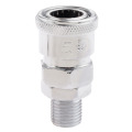 2Pcs Pneumatic Parts Euro Air Line Hose Compressor Connector Quick Release 1/4" BSP Male Thread Coupler Fitting Connector