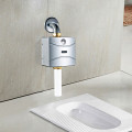 wall mounted toilet Squat Pan Automatic sensor stool flush valve with manual button,DC6V induction stool flusher valve,J18115