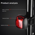 Bicycle Light Waterproof Rear Tail Light LED USB Rechargeable Mountain Bike Cycling Light Taillamp Safety Warning Light