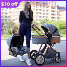 NEW High Quality 3 in 1 Baby Strollers Fashion Baby Carriage High Landview Infant Pram Traveling for Newborns Gift Fast Shipping