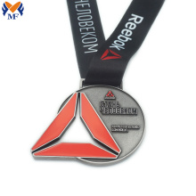 Custom silver metal running race and medals