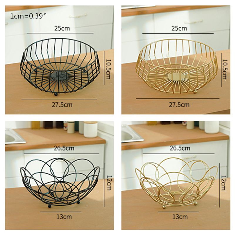 Creative Fruit Basket Countertop Storage Bowl for Snacks Fruit Vegetables Kitchen Display Decorative Dish