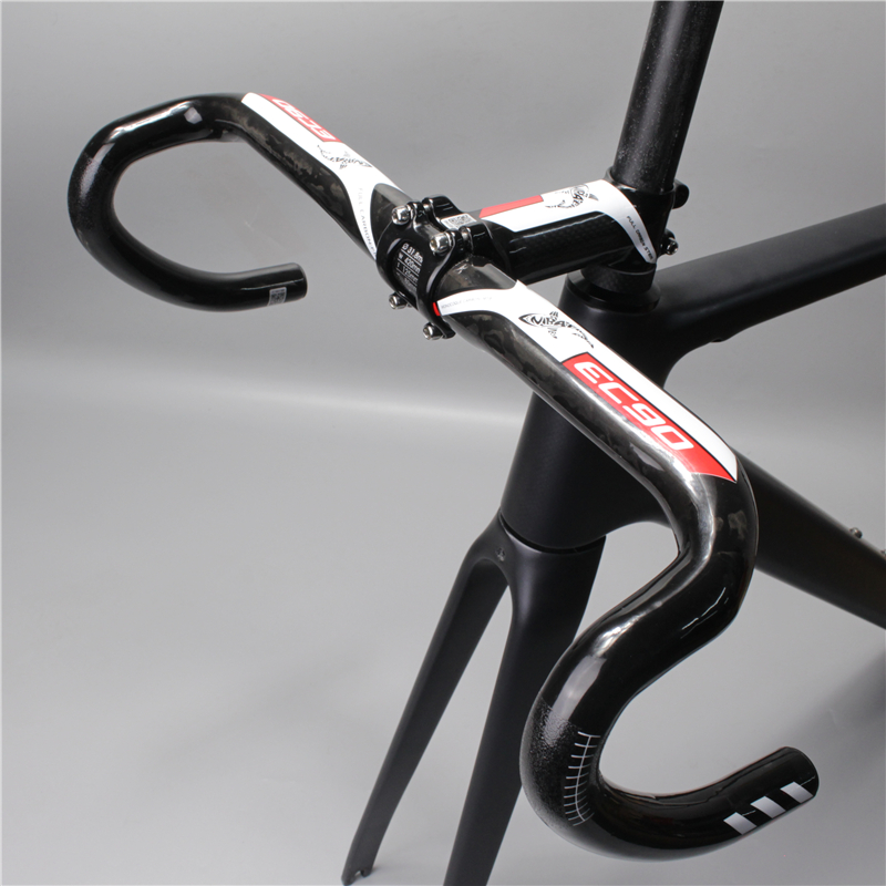 2019 New ec90 Carbon Fiber Bicycle Handlebar Of The Road EC90 Aero Carbon road bike handlebar 31.8*400/420 / 440mm