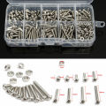 340pcs M3 DIN7985 Stainless Steel Hex Screw Nuts Bolt Cap Socket Assortment Set