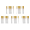 50pcs 39mm Length Sewing Machine Needle Regular Ball Point Size 90/14 No.14 Gold Steel For Singer