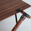 Outdoor Portable Wooden Folding Table Fold Up Roll Out Top Table for Picnic Camping Beach Barbecue Foldable Outdoor Furniture