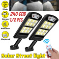 1200W 160COB LED Waterproof Solar Light PIR Motion Sensor Remote Control Garden Lamp Outdoor Solar Street Lamp Street Lights