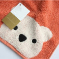 Cotton Baby Face Towel Childern Towels Boys Girls Kindergarten Cartoon Bear Pattern Hangable Hand Towel Kids Beathroom Products