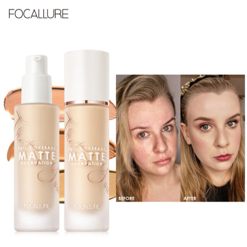 FOCALLURE Covermax Liquid Foundation Cream for Face 20 colors Long-lasting Matte Concealer Waterproof Makeup Base