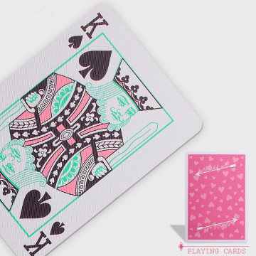 1 Deck Plastic Women Poker Cards Girl Poker Pink Playing Cards Gift Travel Family Game L585