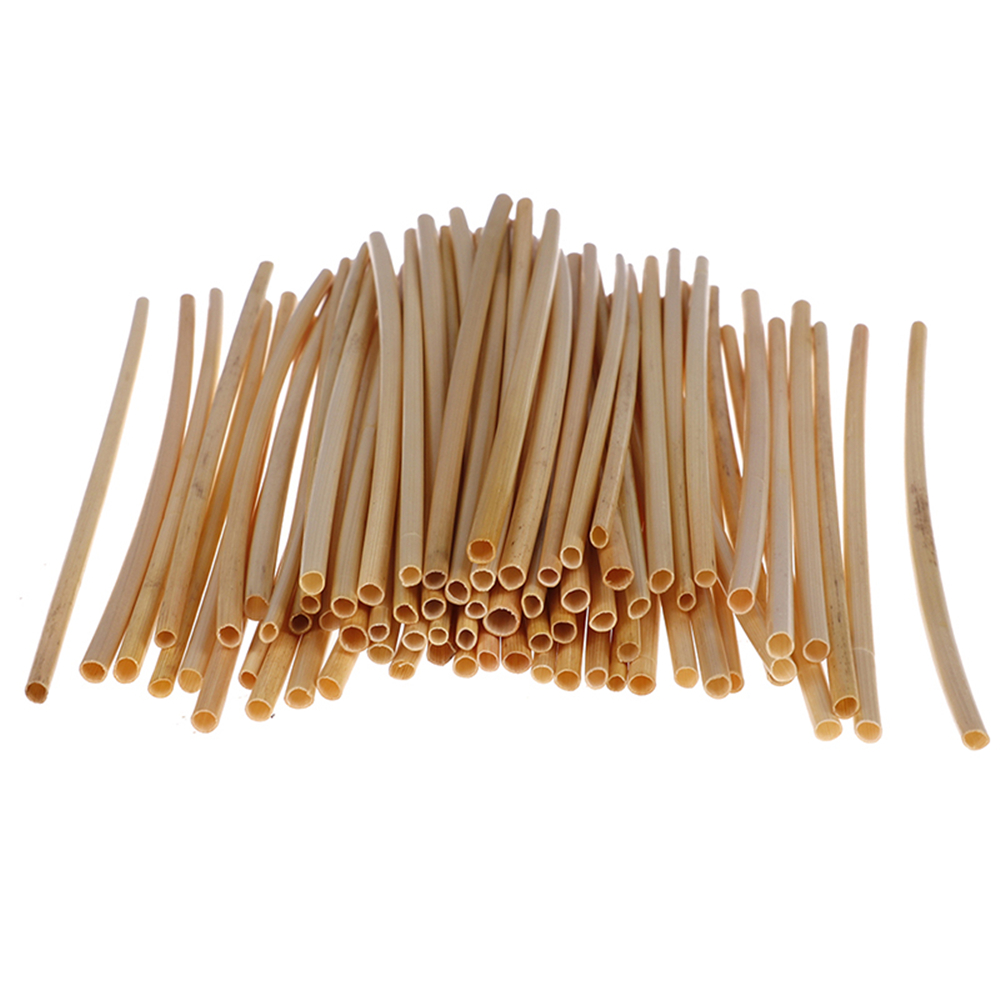 100pcs/Set Natural Wheat Straw 100% Biodegradable Straws Environmentally Friendly Drinking Straw Bar Kitchen Dropshipping