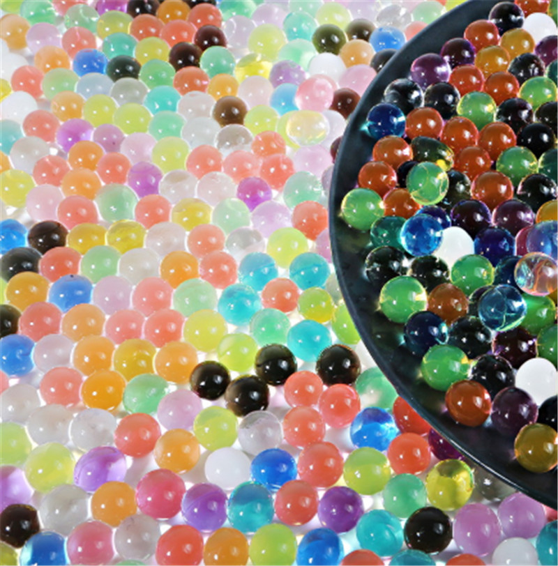 500 pcs/Lot Red Pearl Shaped Crystal Soil Water Beads Mud Grow Magic Jelly Balls Home Decor Aquatic Soil Wholesales