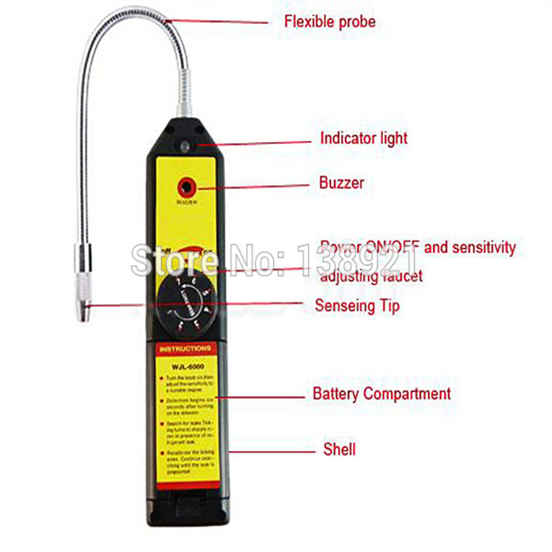 Leak Detector Freon CFC HFC Halogen Gas Refrigerant Air Monitor Conditioning R22a R134a Gas Meter Automatic Refrigeration