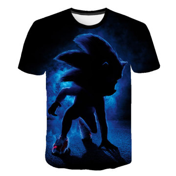 4-14 Years Old T-shirt For Children Clothes Sonic t shirt Sonic the Hedgehog Shirt For Baby Boys Clothes Girls Tops Tee As Gifts