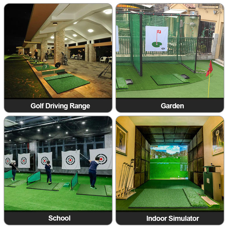 Premium Artificial Turf for Golf Driving Range Long and Short Grass Practice Mat with Rubber Foam Padding Golf Training Aids5