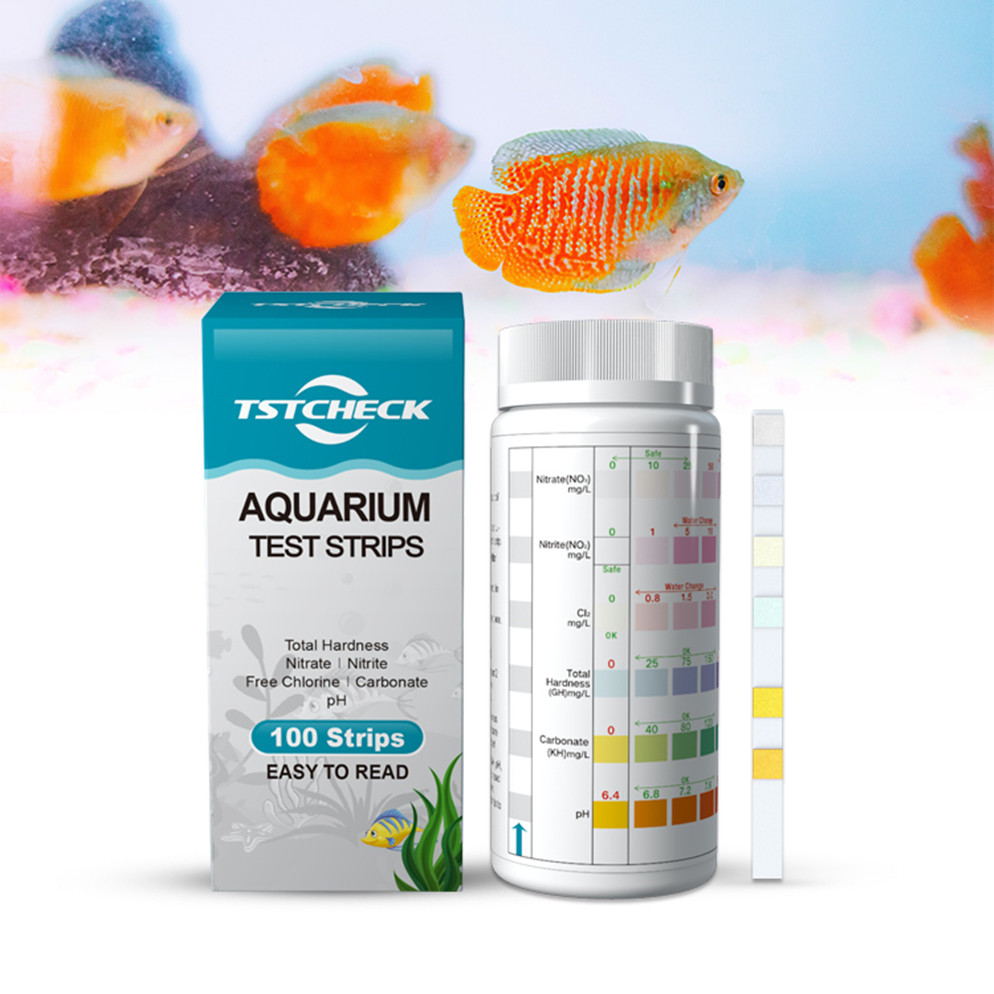 Aquarium water quality test Fish water test strips 6 in 1