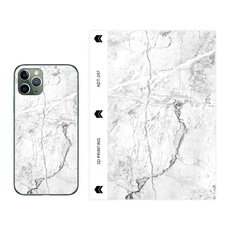 Marble back sticker