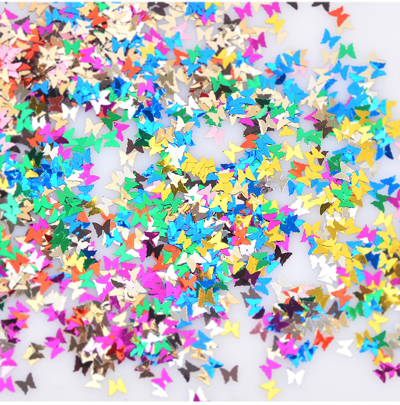 12 Styles Butterfly Shape Nail Flakes Sequins 3D Laser Glitter Bow Tie Sequins Nail Art Decorations DIY Manicure Tips Decor