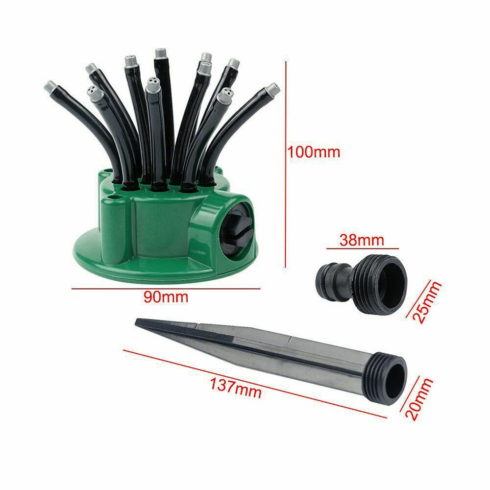 360 Degree Garden Sprinklers Flexible Water Sprayer Lawn Grass Sprinkler Head Garden Yard Watering Tools