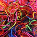Mixed Color Rubber Bands for Hair Styling Ties Kids Girls Braiding Hairband Food Office Rubber Bands Elastic Stationary Holder