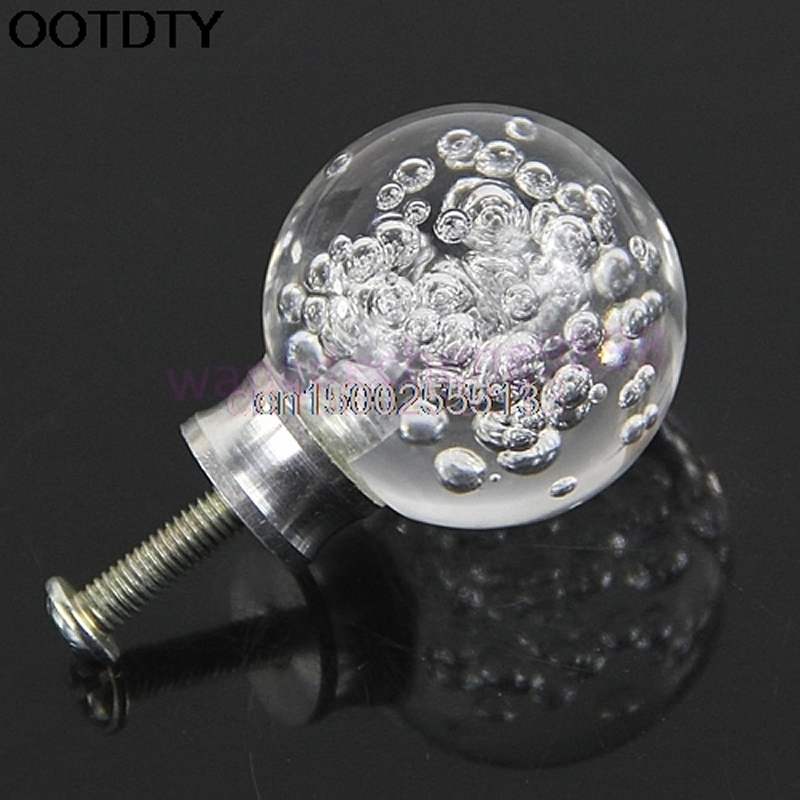 3pcs/lot Door Pull Clear Bubble Acrylic Door Pull Knob Drawer Cabinet Cupboard Handle 30mm Hardware Hot Sell