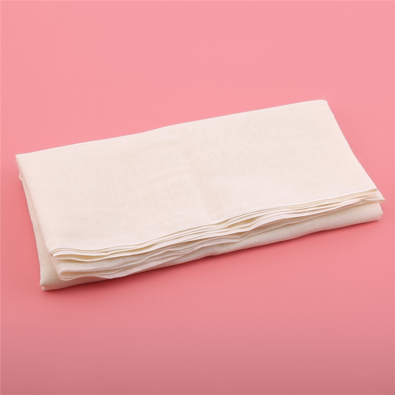 Cheesecloth Filter Cotton Cloth Cheesecloth Gauze Natural Breathable Bean Bread Soft Cloth Fabric Good Air Permeability