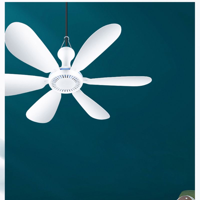 Energy Saving Cooling Fan AC 220V 20W 6 Leaves 16.5inch Silent Household Dormitory Bed Hanging Fan ON OFF Switch Ceiling Fan