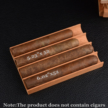 New Arrival Cigar Tray Cigar Companion Premium Spanish Cedar Lumber Case for Cigar humidor 4 Slots Cigar Accessory on Sale