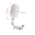 Float Ball Valve Shut off Automatic Fill Feed Aquarium Fish Tank Water