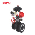 Compact Pneumatic O-type ball valve