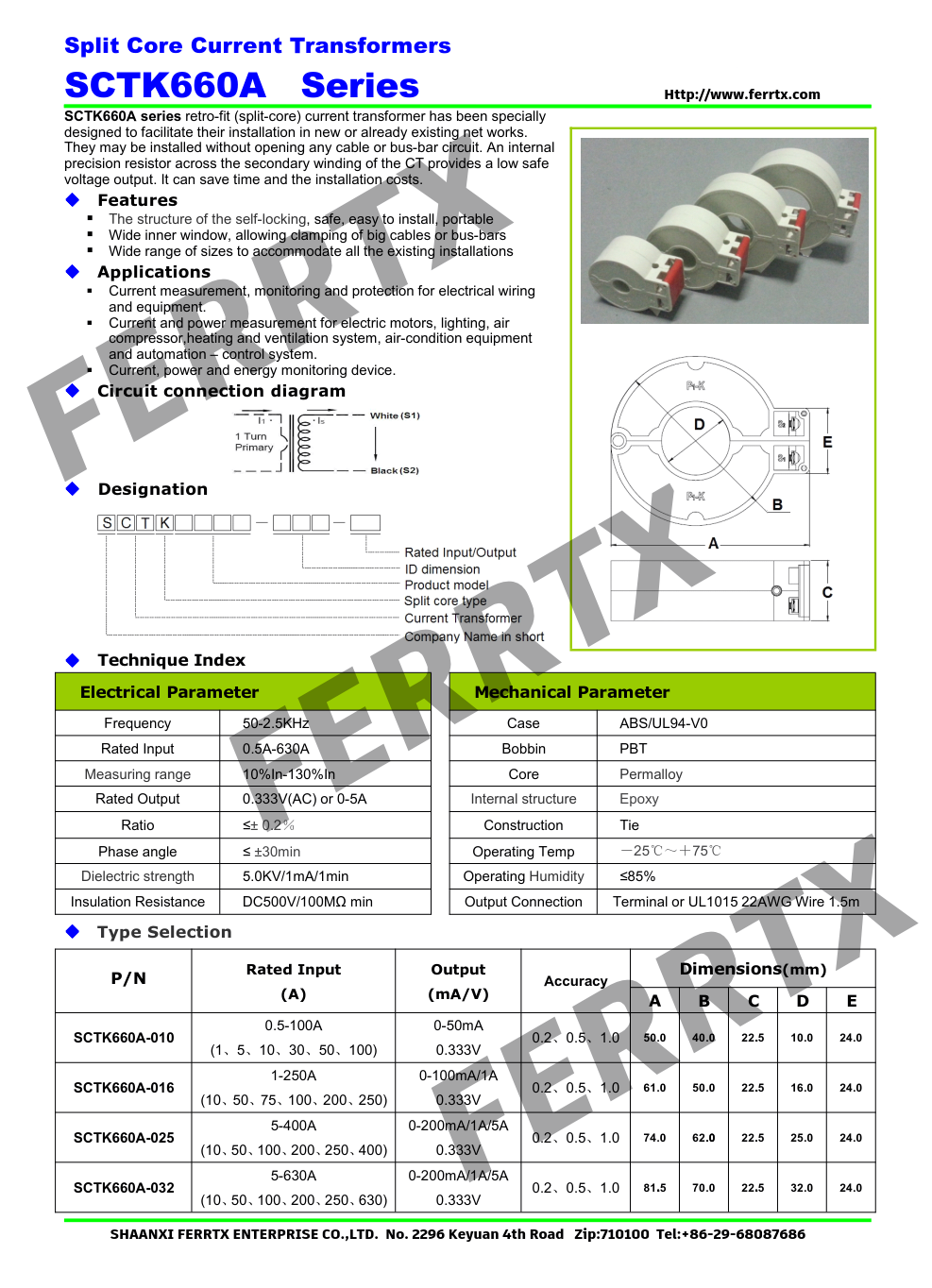 Split Core Current Sensor