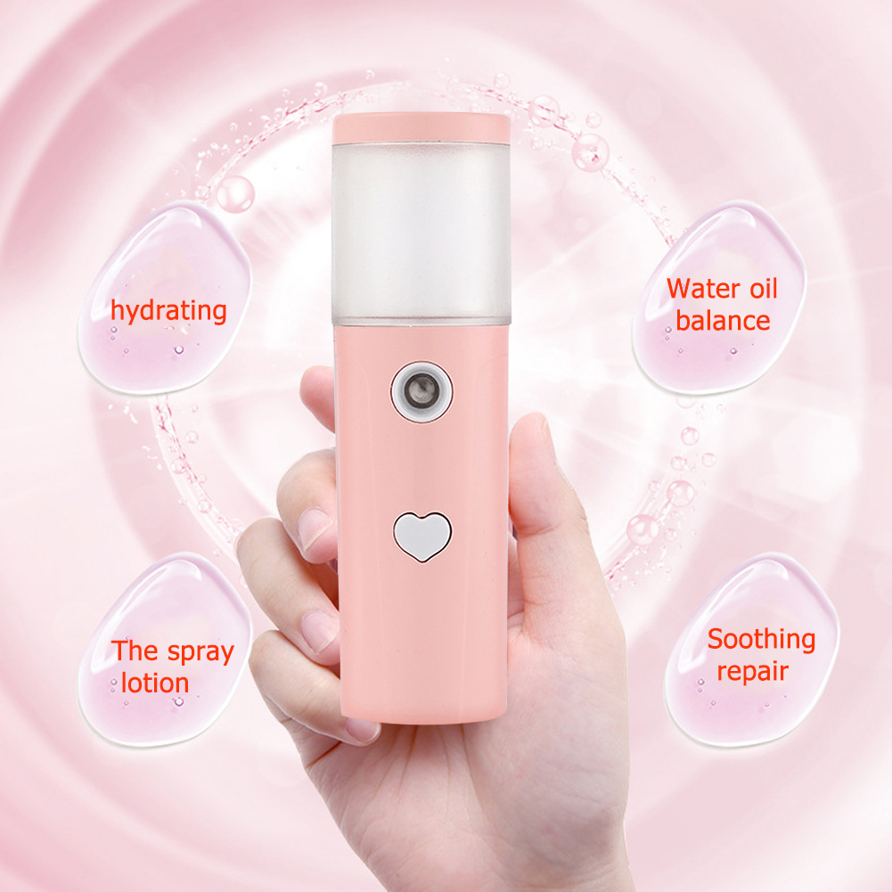 30ml Mini Nano Facial Sprayer USB Nebulizer Face Steamer Humidifier Beauty Skin Care Tools Home Liquid Air Fresheners Dropship