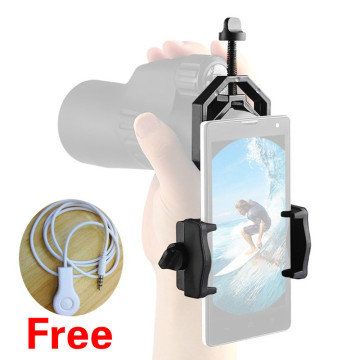 Universal Cell Phone Adapter Mount Monocular Microscope Adapt Astronomical Telescope Mobile Phone Clip Accessory Spotting Scope