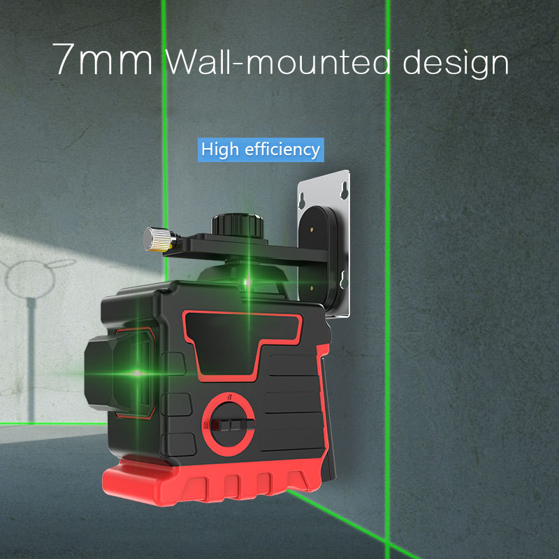 New 12 Lines 3D Laser Level Green Blue Laser Level 360° Rotation Auto Leveling Horizontal Vertical Laser Beam f Wall Floor