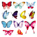 Colorful Butterfly Stickers 12Pcs/Set Butterfly Patches Diy Accessory Heat Transfer Iron On Fashion Stickers Clothes Patch